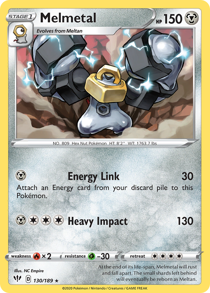 Melmetal (130/189) [Sword & Shield: Darkness Ablaze] | Cracking-Singles