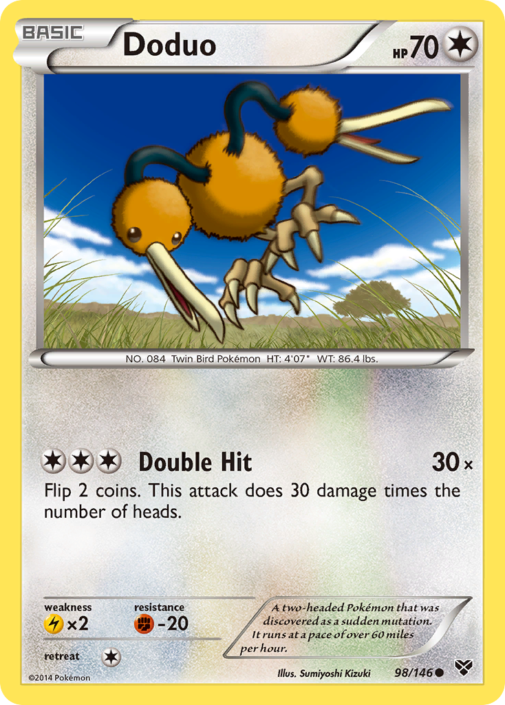 Doduo (98/146) [XY: Base Set] | Cracking-Singles