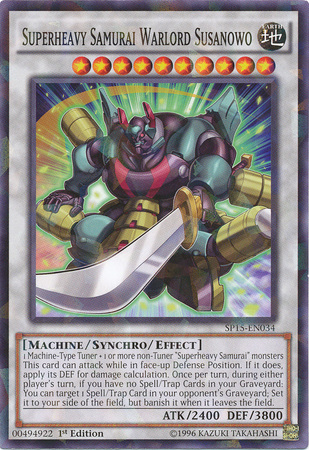 Superheavy Samurai Warlord Susanowo [SP15-EN034] Shatterfoil Rare | Cracking-Singles