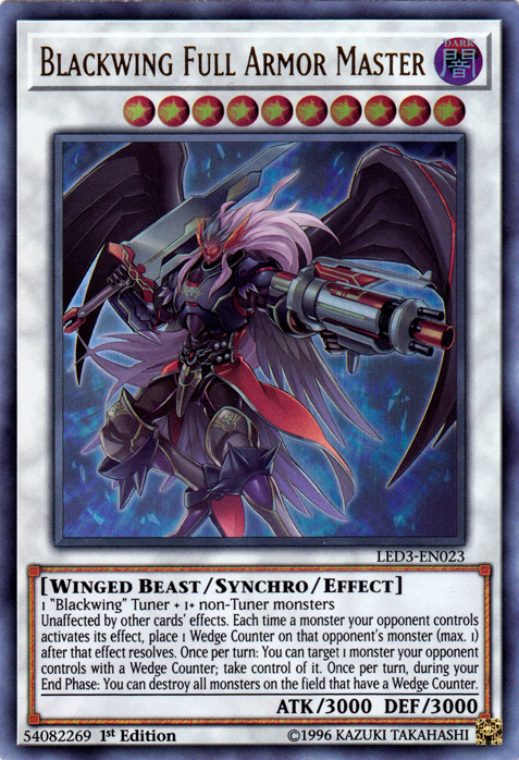 Blackwing Full Armor Master [LED3-EN023] Ultra Rare | Cracking-Singles