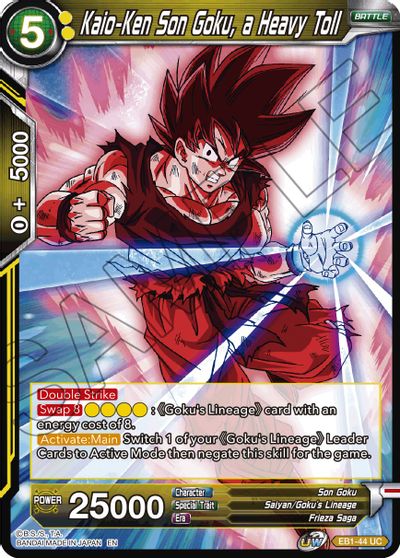 Kaio-Ken Son Goku, a Heavy Toll (EB1-44) [Battle Evolution Booster] | Cracking-Singles