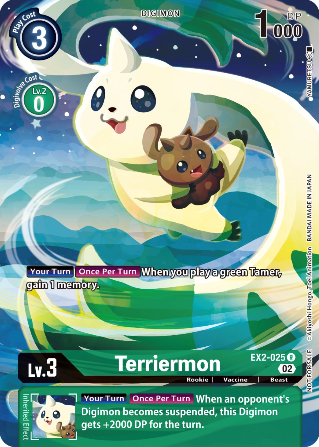 Terriermon [EX2-025] (Digimon Illustration Competition Promotion Pack) [Digital Hazard Promos] | Cracking-Singles