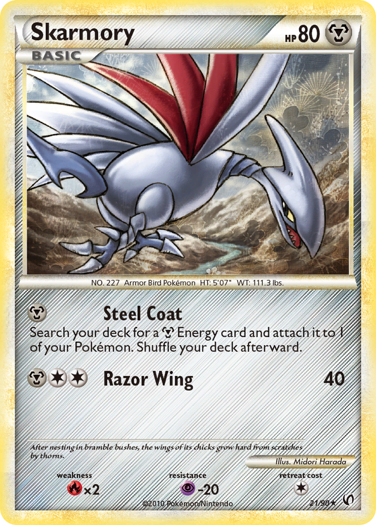 Skarmory (21/90) [HeartGold & SoulSilver: Undaunted] | Cracking-Singles