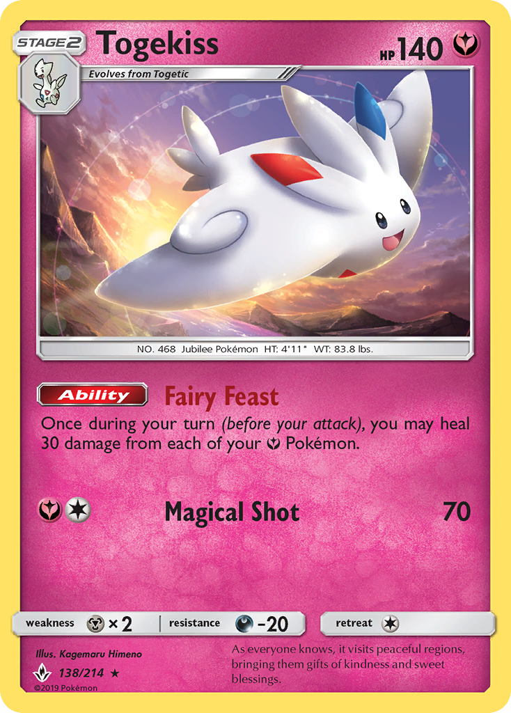 Togekiss (138/214) [Sun & Moon: Unbroken Bonds] | Cracking-Singles