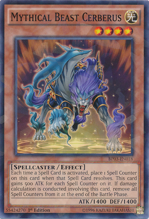 Mythical Beast Cerberus [BP03-EN018] Shatterfoil Rare | Cracking-Singles