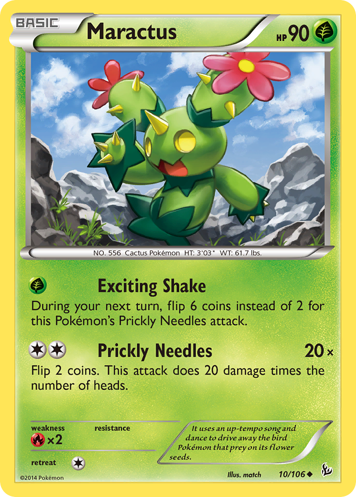 Maractus (10/106) [XY: Flashfire] | Cracking-Singles