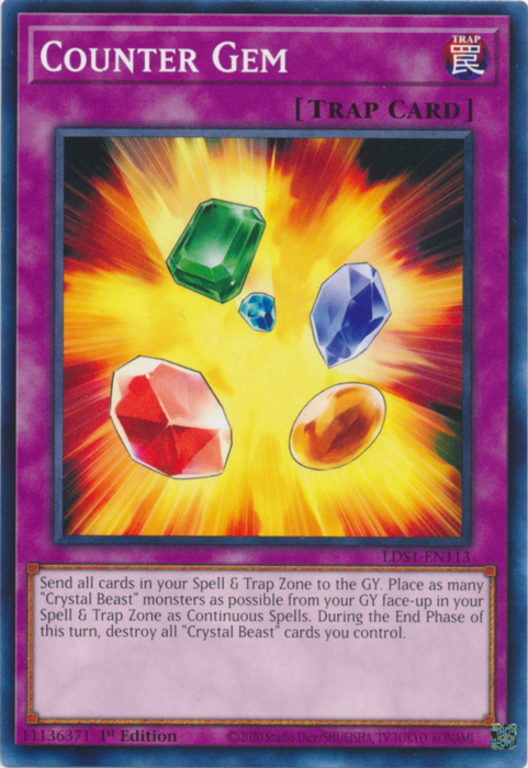 Counter Gem [LDS1-EN113] Common | Cracking-Singles