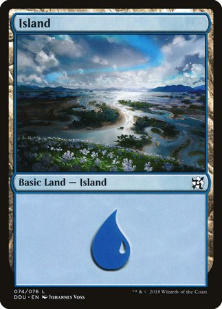 Island (74) [Duel Decks: Elves vs. Inventors] | Cracking-Singles