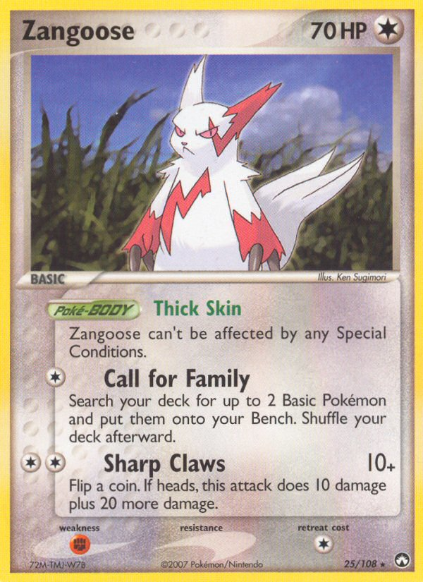 Zangoose (25/108) [EX: Power Keepers] | Cracking-Singles