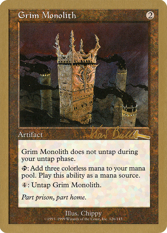 Grim Monolith (Kai Budde) [World Championship Decks 1999] | Cracking-Singles