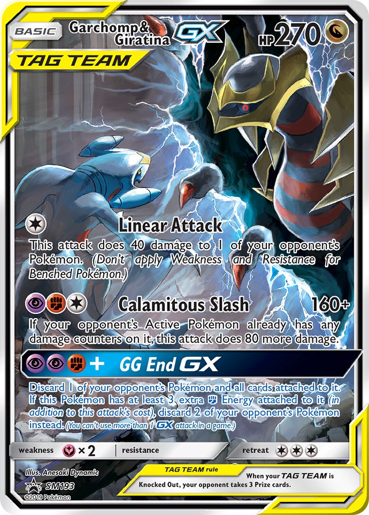 Garchomp & Giratina GX (SM193) [Sun & Moon: Black Star Promos] | Cracking-Singles