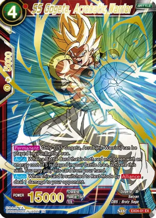 SS Gogeta, Acrobatic Warrior (Gold Stamped) [EX04-01] | Cracking-Singles