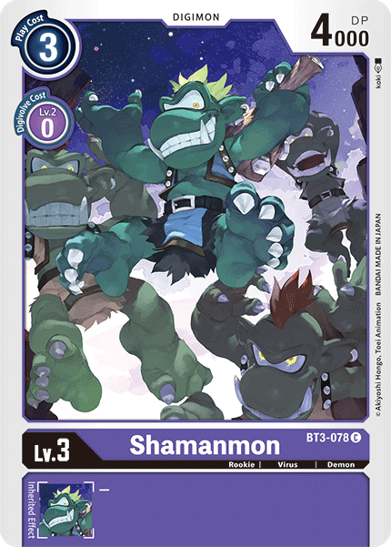 Shamanmon [BT3-078] [Release Special Booster Ver.1.5] | Cracking-Singles