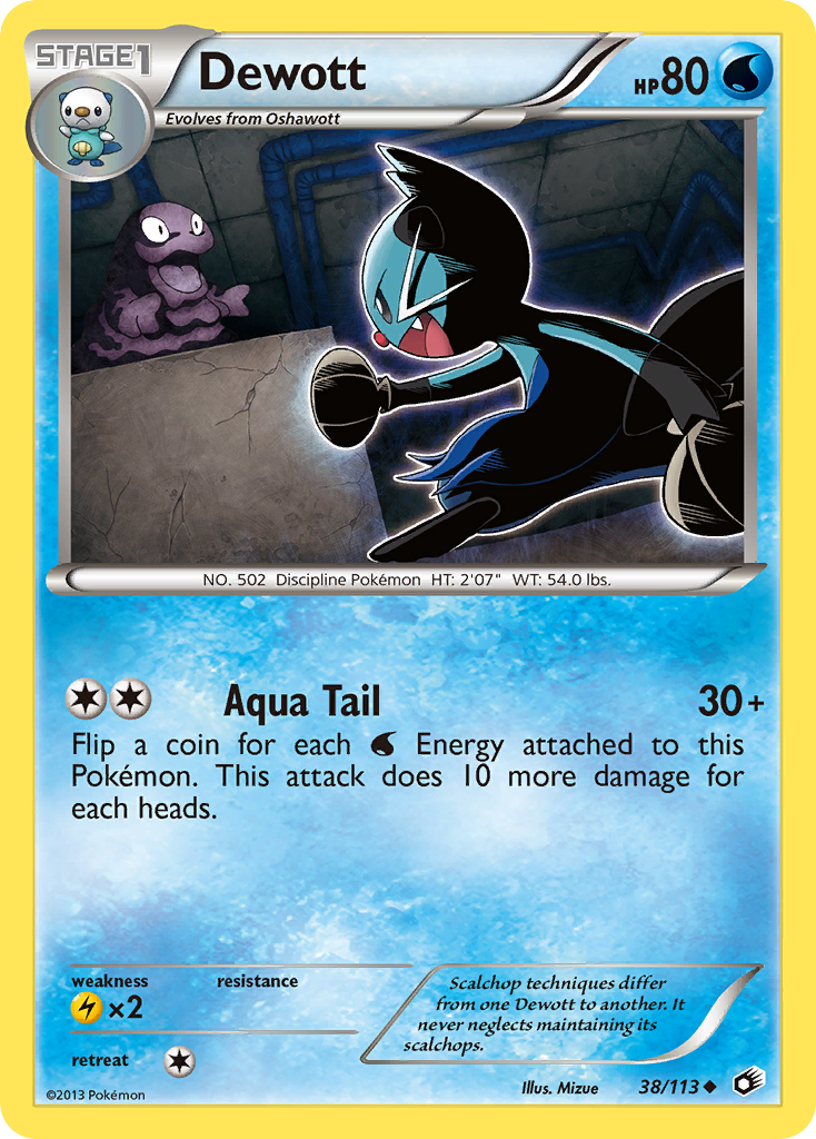 Dewott (38/113) [Black & White: Legendary Treasures] | Cracking-Singles