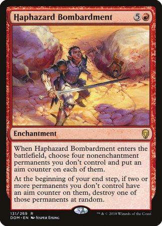 Haphazard Bombardment [Dominaria] | Cracking-Singles