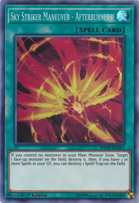 Sky Striker Maneuver - Afterburners! [MP19-EN261] Super Rare | Cracking-Singles