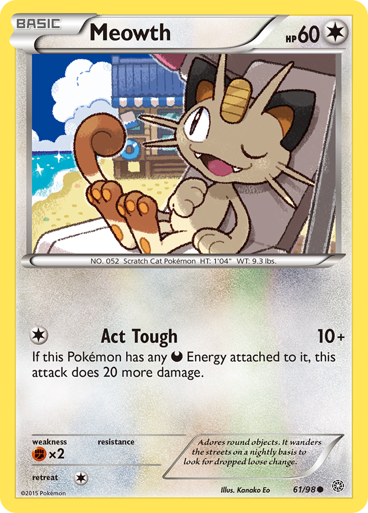 Meowth (61/98) [XY: Ancient Origins] | Cracking-Singles