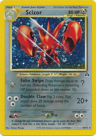 Scizor (10/75) [Neo Discovery Unlimited] | Cracking-Singles