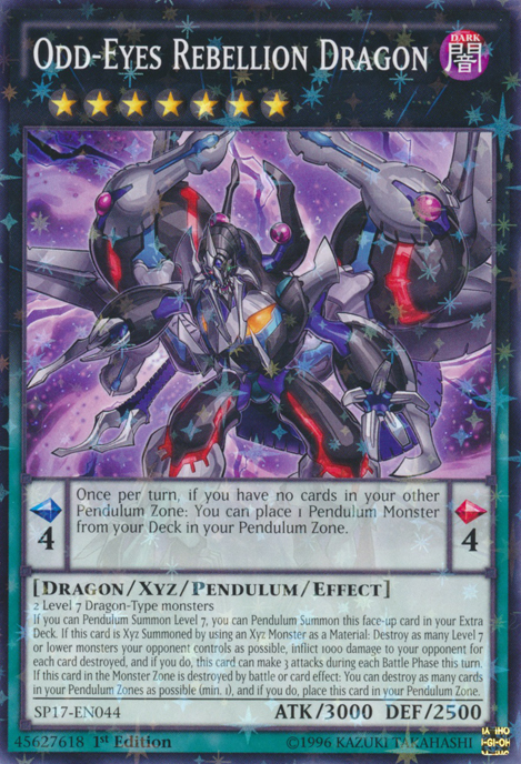 Odd-Eyes Rebellion Dragon [SP17-EN044] Starfoil Rare | Cracking-Singles