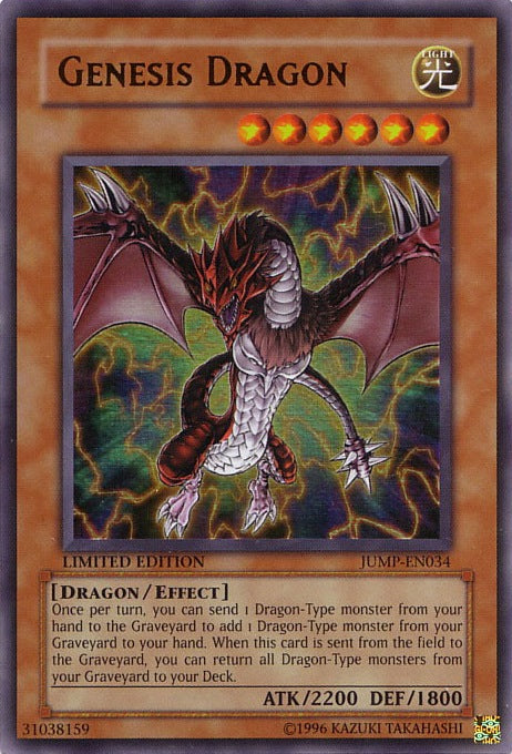 Genesis Dragon [JUMP-EN034] Ultra Rare | Cracking-Singles