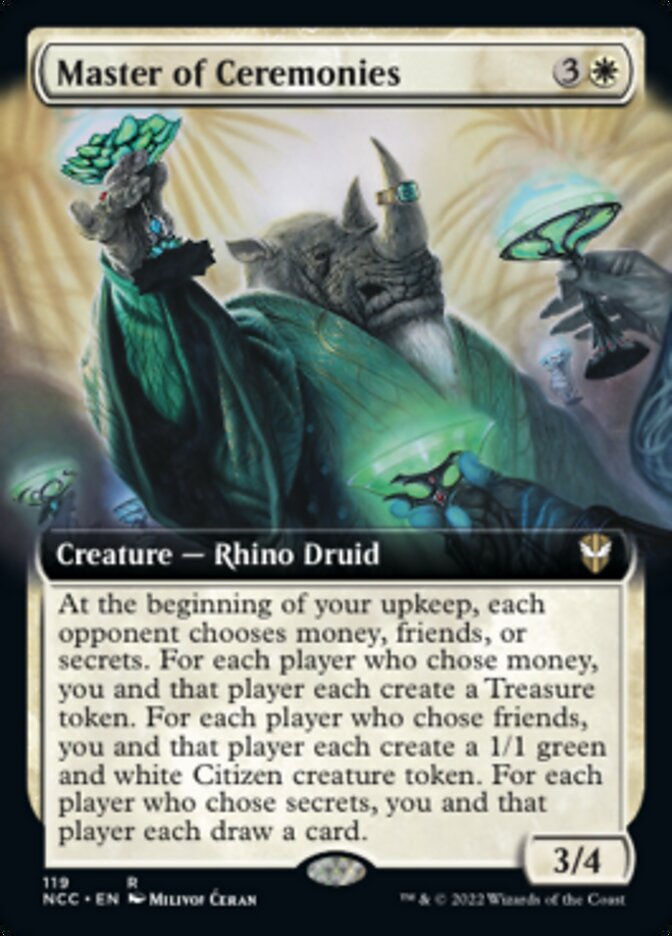 Master of Ceremonies (Extended Art) [Streets of New Capenna Commander] | Cracking-Singles