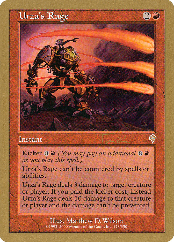 Urza's Rage (Jan Tomcani) [World Championship Decks 2001] | Cracking-Singles