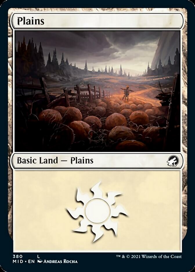 Plains (380) [Innistrad: Midnight Hunt] | Cracking-Singles