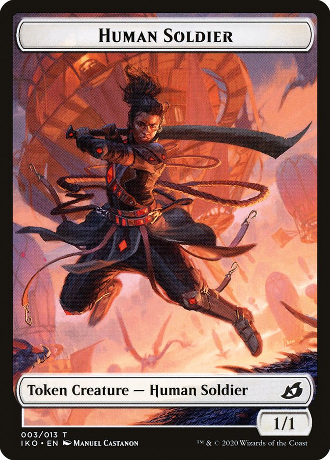 Human Soldier (003/013) [Ikoria: Lair of Behemoths Tokens] | Cracking-Singles