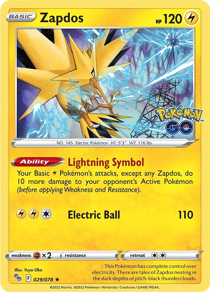 Zapdos (029/078) [Pokémon GO] | Cracking-Singles