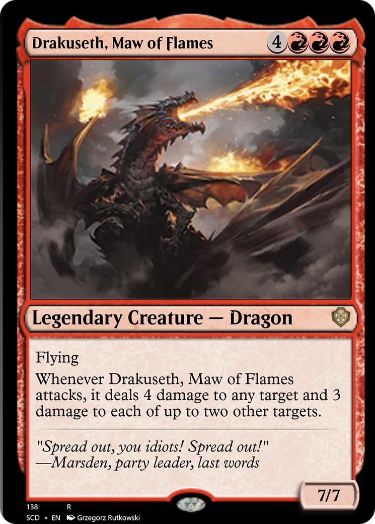 Drakuseth, Maw of Flames [Starter Commander Decks] | Cracking-Singles