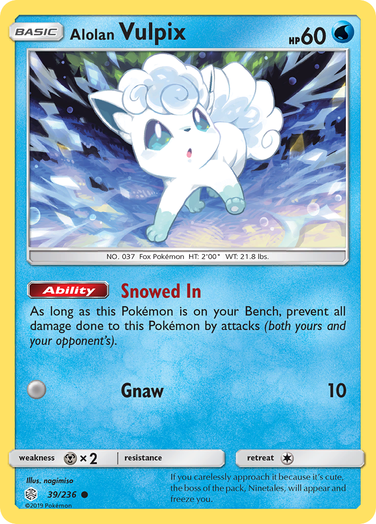 Alolan Vulpix (39/236) [Sun & Moon: Cosmic Eclipse] | Cracking-Singles