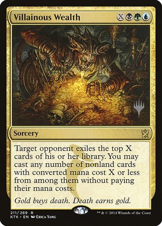 Villainous Wealth [Khans of Tarkir Promos] | Cracking-Singles