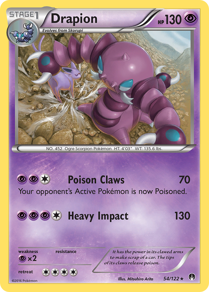 Drapion (54/122) [XY: BREAKpoint] | Cracking-Singles