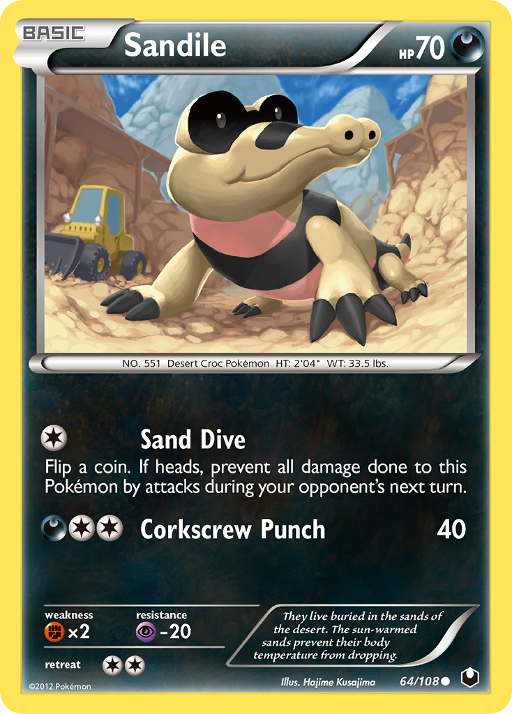 Sandile (64/108) [Black & White: Dark Explorers] | Cracking-Singles