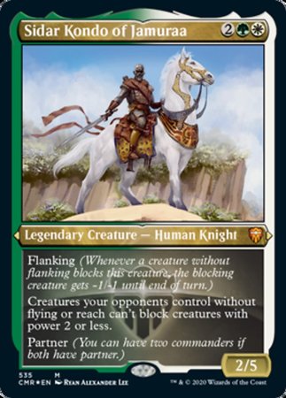 Sidar Kondo of Jamuraa (Foil Etched) [Commander Legends] | Cracking-Singles