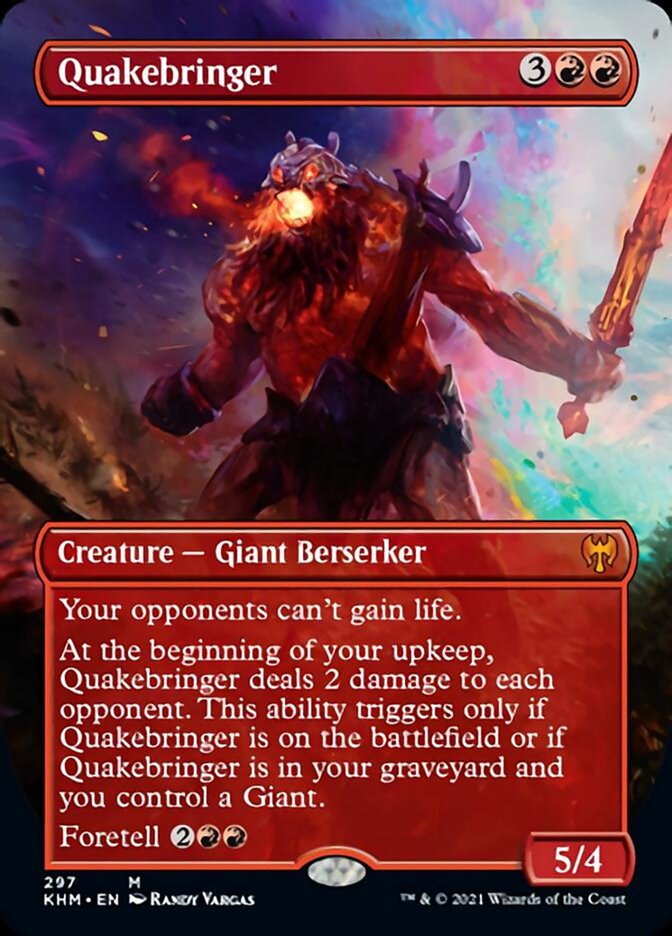 Quakebringer (Borderless Alternate Art) [Kaldheim] | Cracking-Singles