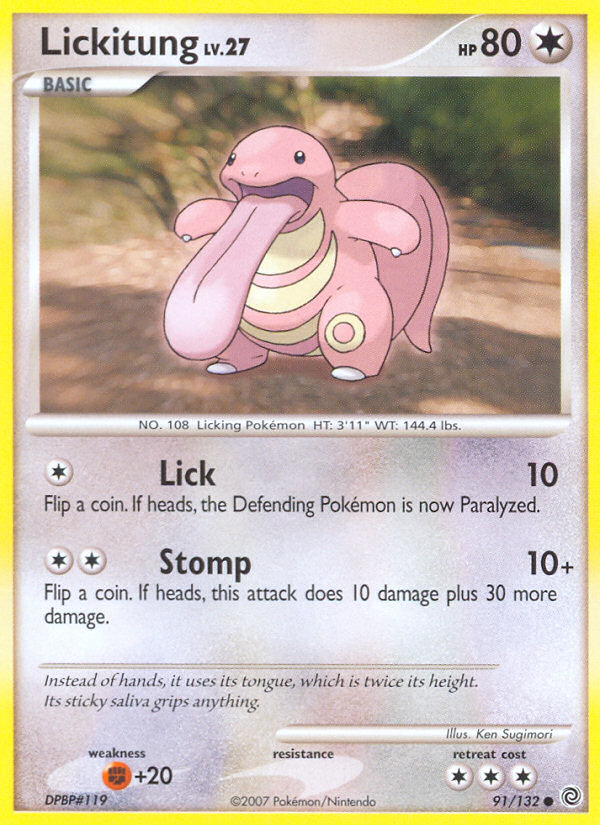 Lickitung (91/132) [Diamond & Pearl: Secret Wonders] | Cracking-Singles