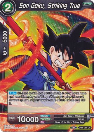 Son Goku, Striking True (DB1-081) [Dragon Brawl] | Cracking-Singles