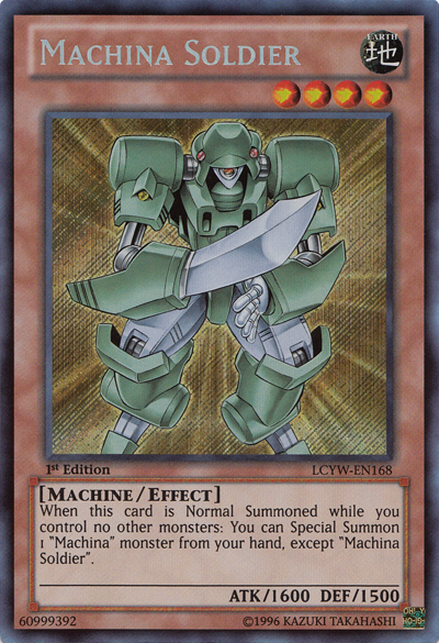 Machina Soldier [LCYW-EN168] Secret Rare | Cracking-Singles