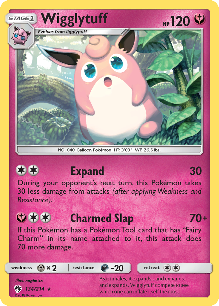 Wigglytuff (134/214) [Sun & Moon: Lost Thunder] | Cracking-Singles