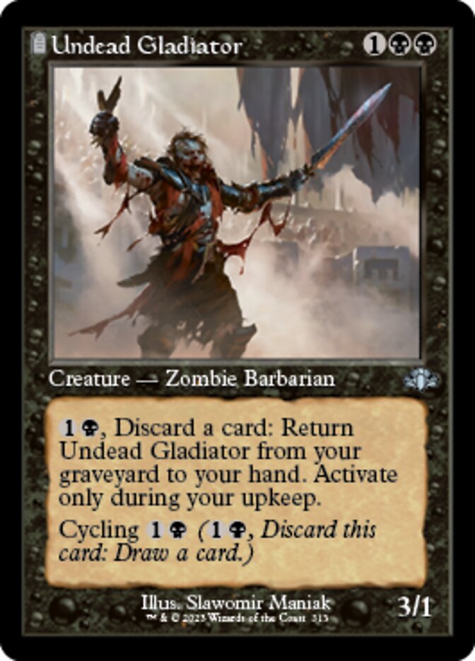 Undead Gladiator (Retro) [Dominaria Remastered] | Cracking-Singles