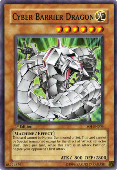 Cyber Barrier Dragon [SOI-EN006] Super Rare | Cracking-Singles