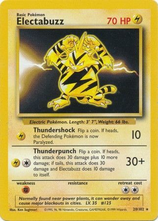 Electabuzz (20/102) [Base Set Unlimited] | Cracking-Singles