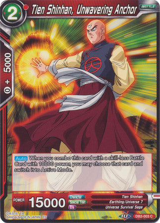 Tien Shinhan, Unwavering Anchor [DB2-003] | Cracking-Singles