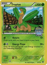 Tropius (5/101) (National Championship Staff Promo) [Black & White: Plasma Blast] | Cracking-Singles