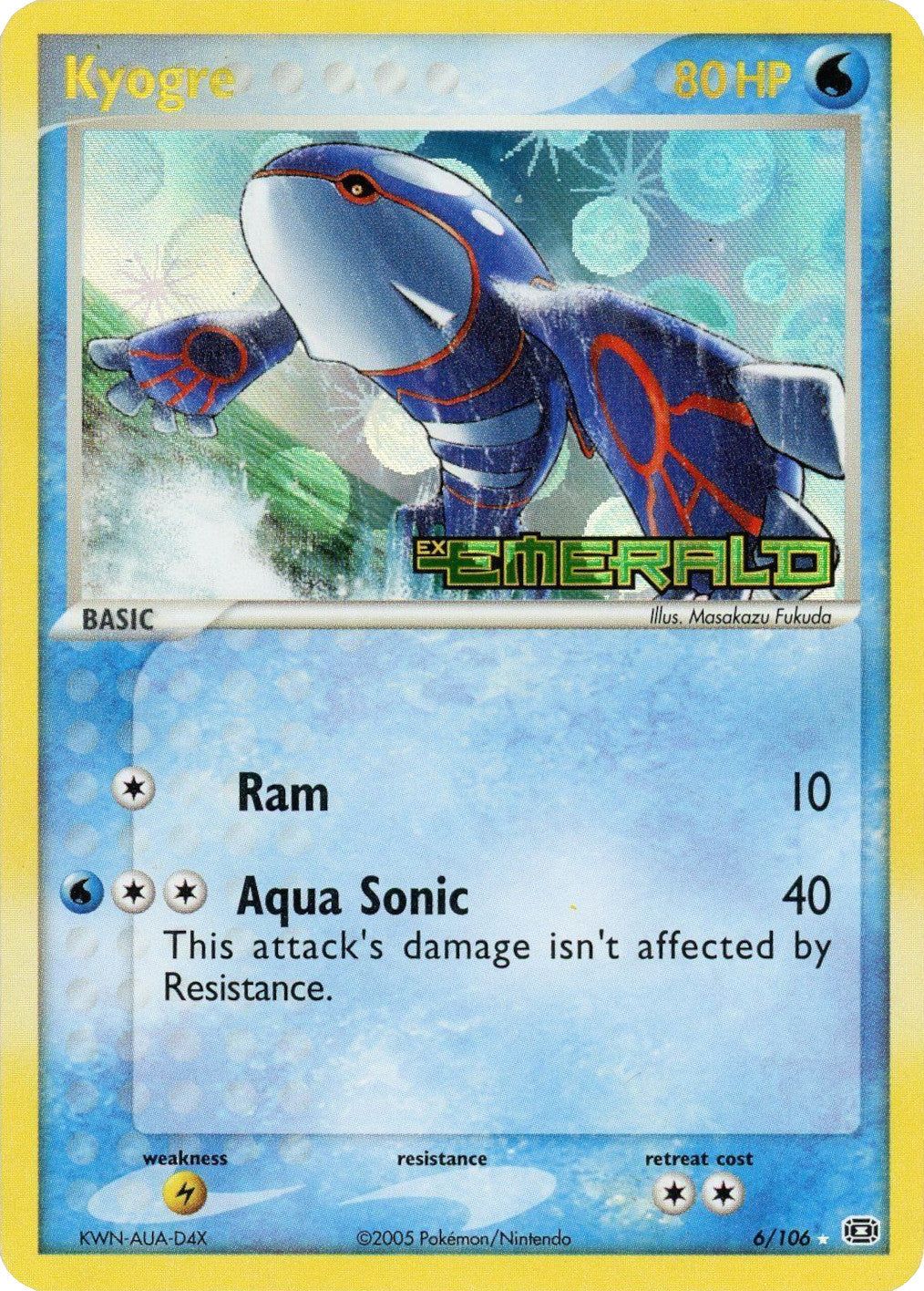 Kyogre (6/106) (Stamped) [EX: Emerald] | Cracking-Singles