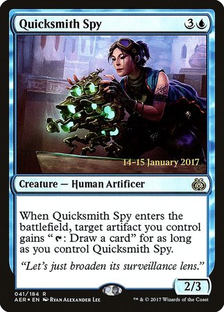 Quicksmith Spy [Aether Revolt Prerelease Promos] | Cracking-Singles