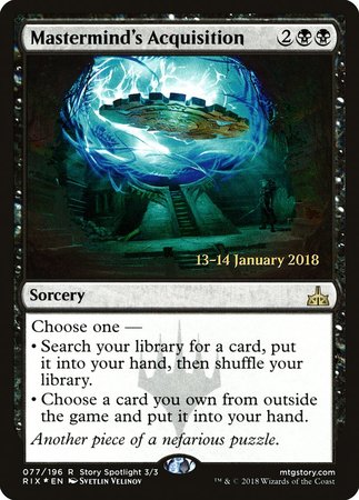 Mastermind's Acquisition [Rivals of Ixalan Promos] | Cracking-Singles