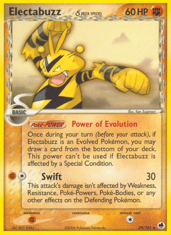 Electabuzz (29/101) (Delta Species) [EX: Dragon Frontiers] | Cracking-Singles