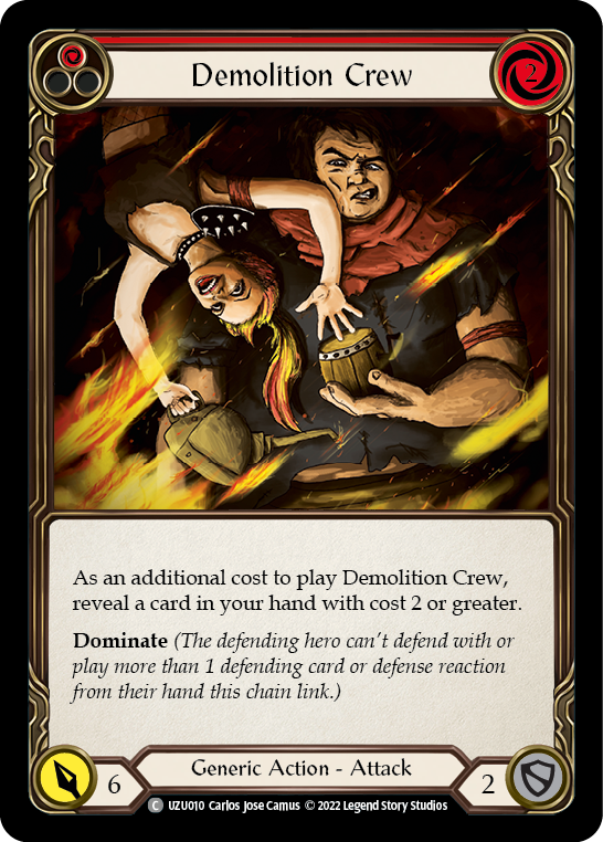 Demolition Crew (Red) [UZU010] (Outsiders Uzuri Blitz Deck) | Cracking-Singles